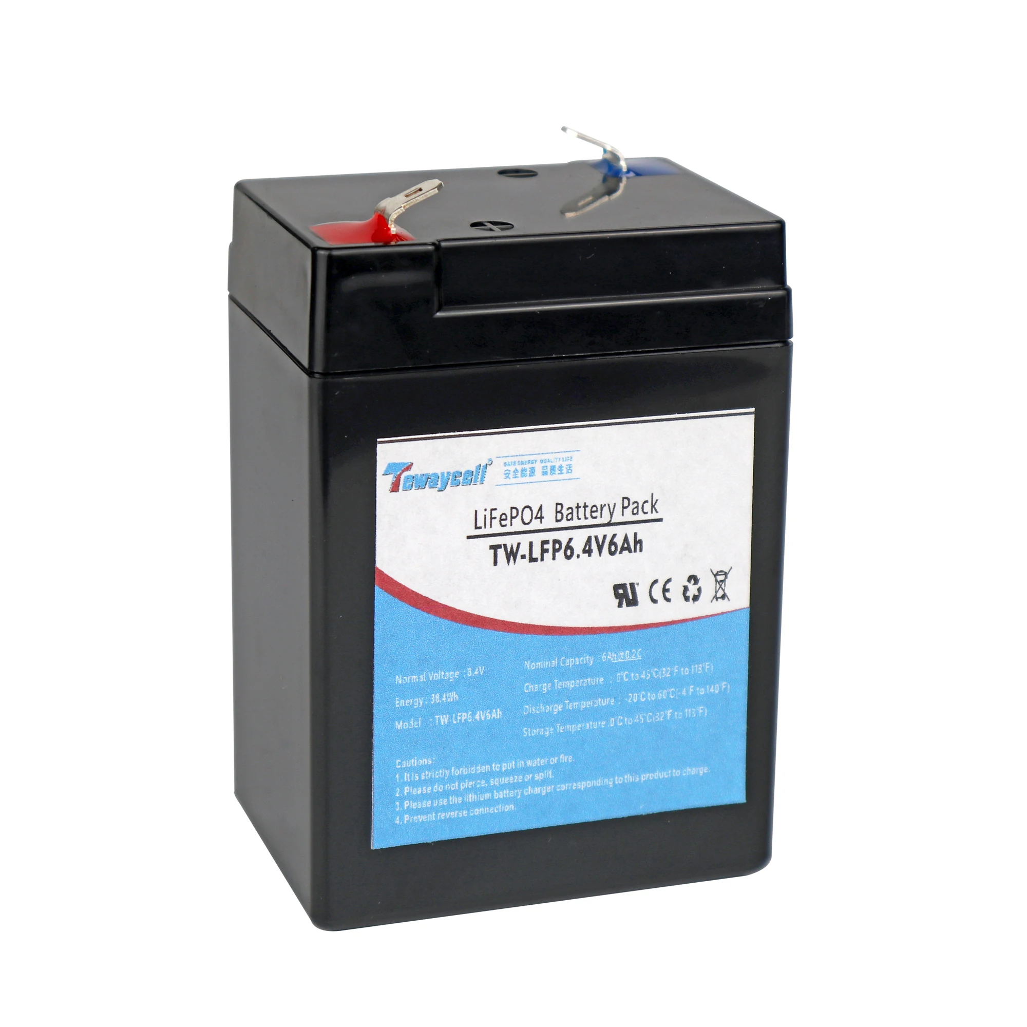 32700 2S1P LiFePO4 6V 6.4V 6Ah Rechargeable Lithium Iron Phosphate Battery Pack Lead Acid Replacement