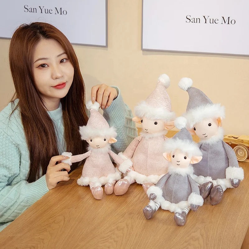 New Wholesale Custom Stuffed Furry Soft Cute Lovely Cartoon Gift for Girls Women Decoration Fairy Elf Plush Princess Toy Doll