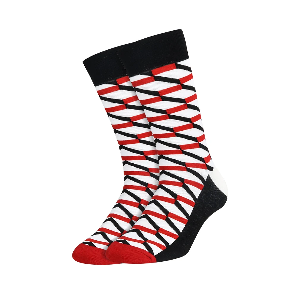 
 Модные мужские носки, веселые цветные носки с логотипом, вязаные Смешные хлопковые носки унисекс с графическим принтом, оптовая продажа, дизайнерские мужские носки с индивидуальным принтом  