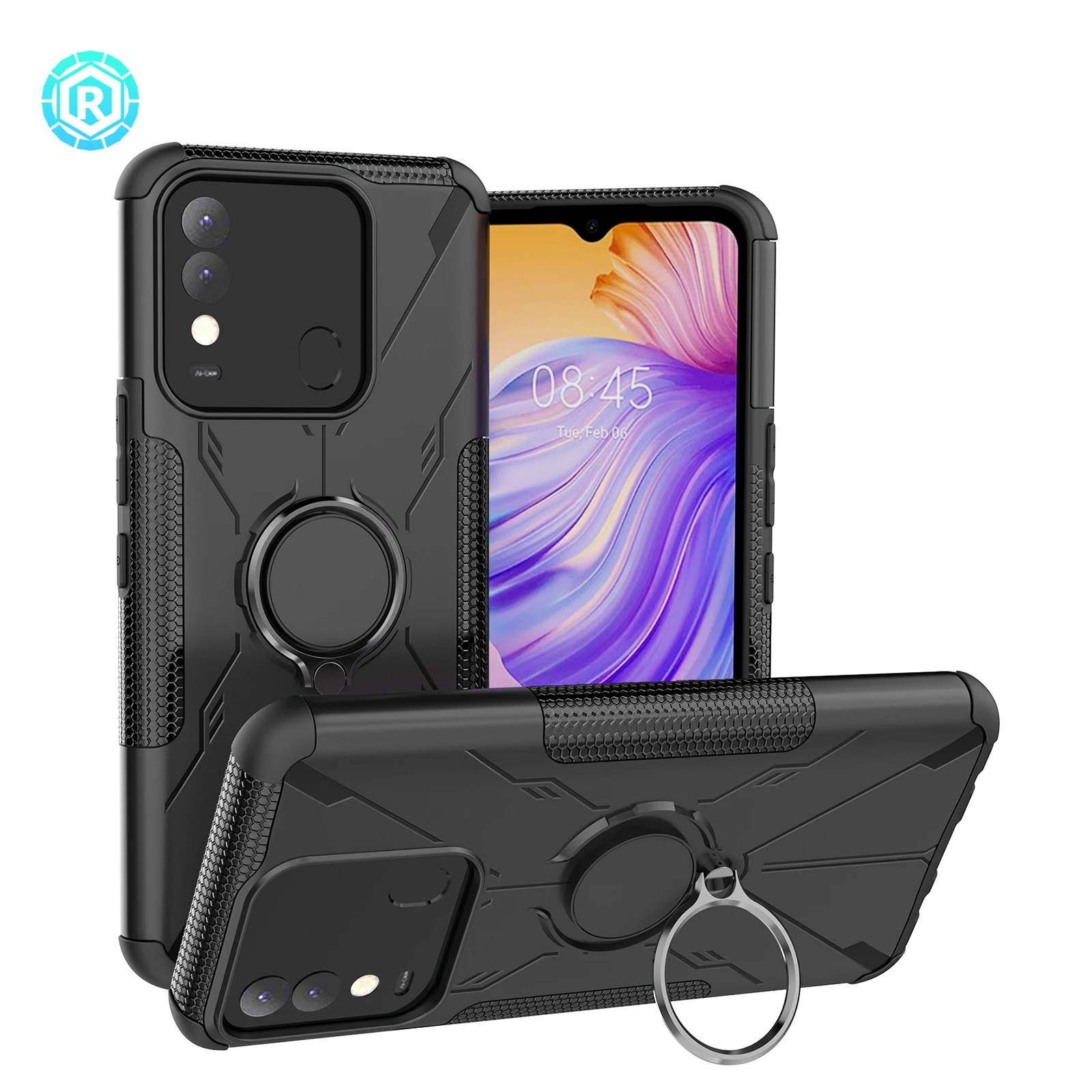 Free Sample Soft TPU PC 2 In 1 Designers Cases For TECNO With 360 Degree Protection Shockproof Phone Case For Tecno Spark 8
