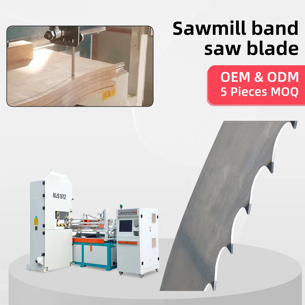 Germany material High carbon steel hardened tipped woodworking band saw blades for CNC Curve Saw and Vertical machine