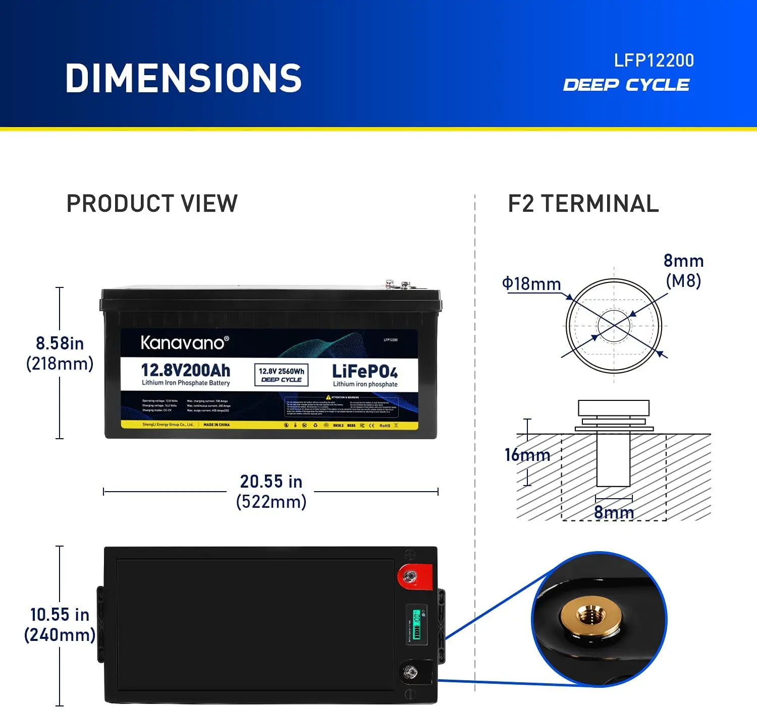 Excellent quality rechargeable lifepo4 12v 200ah lithium ion battery for solar system etc.