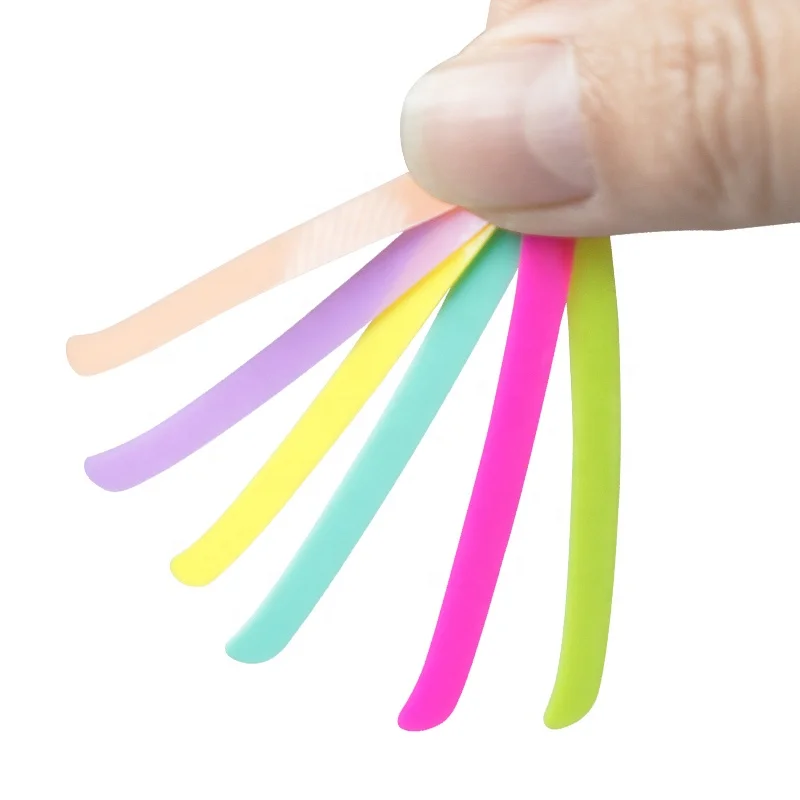 Reusable Silicone Soft Stripes Lash Perming Cover Strip Easy to Clean Lash Lift Silicone Ribbons Lash Lift Tool