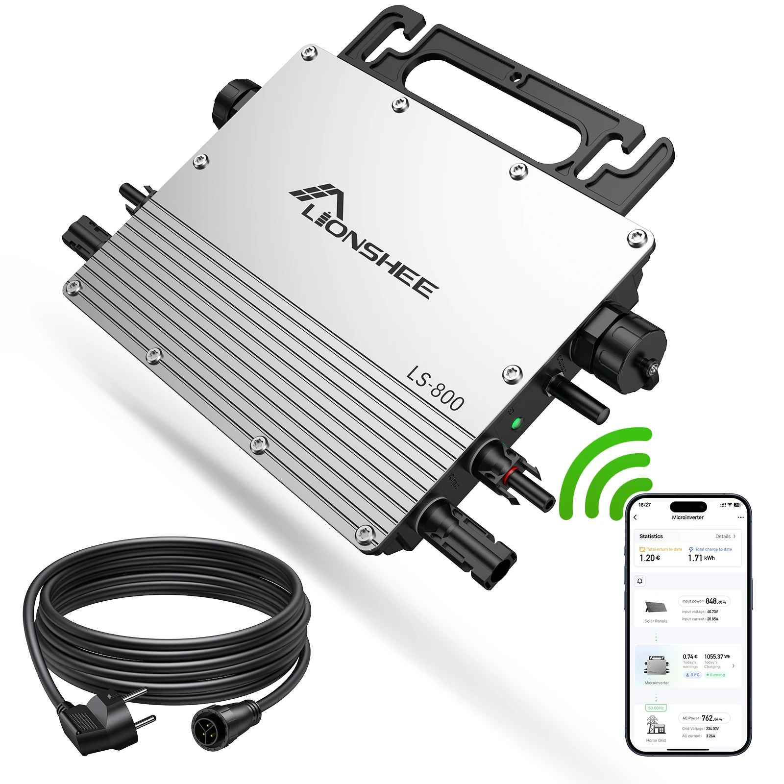 LS-800 EU Germany склад 800 Вт микроинвертор 110 В 120 230 240 выходное напряжение для энергосистемы в Европе и Северной Америке