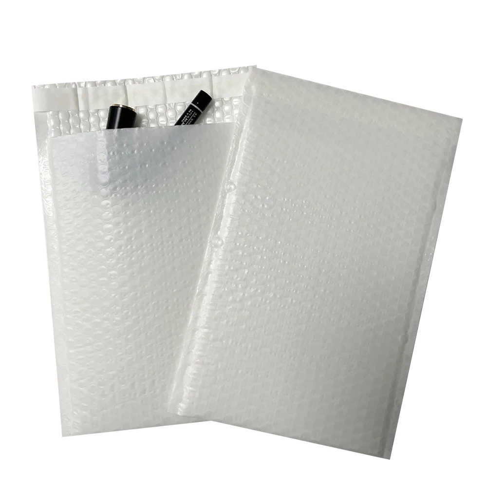 100% Biodegradable Protective Bubble Bag Transparent Bubble Cushion Wrap Poly Plastic Custom Color Size Bubble Mailer