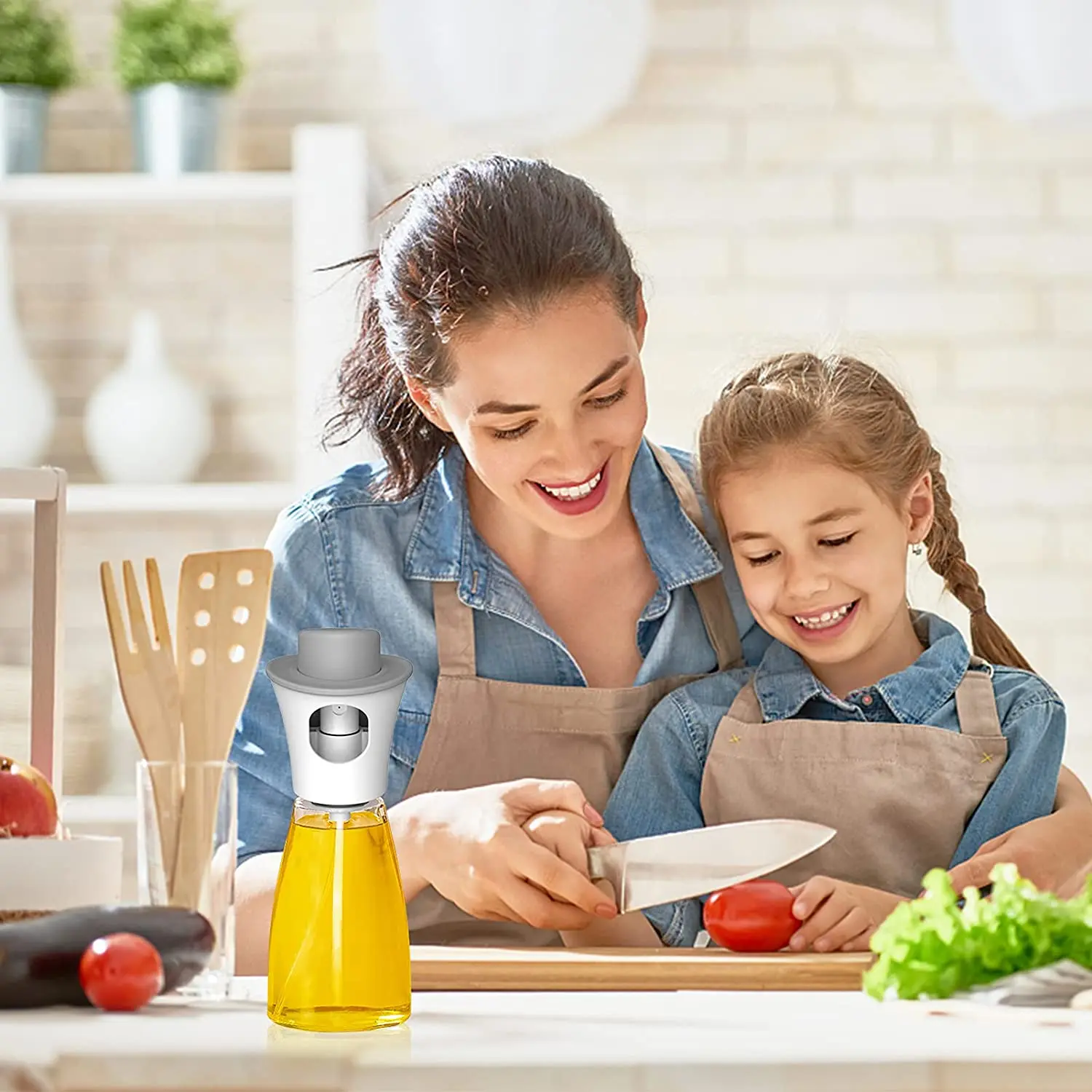 180ml clear oil bottles sprayer olive oil spray bottle