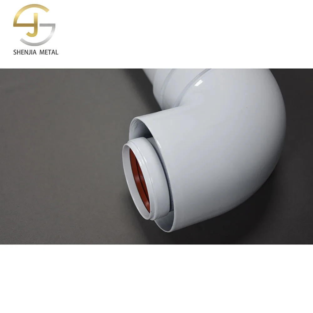 Coaxial reverse smoke pipe directly into the total length of 95cm inside and outside double aluminum material