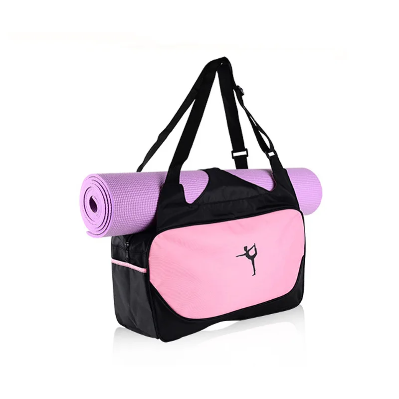 
Custom logo Large capacity Yoga Mat Bags Fitness Bag Exercise Duffel Shoulder Sports Bag 