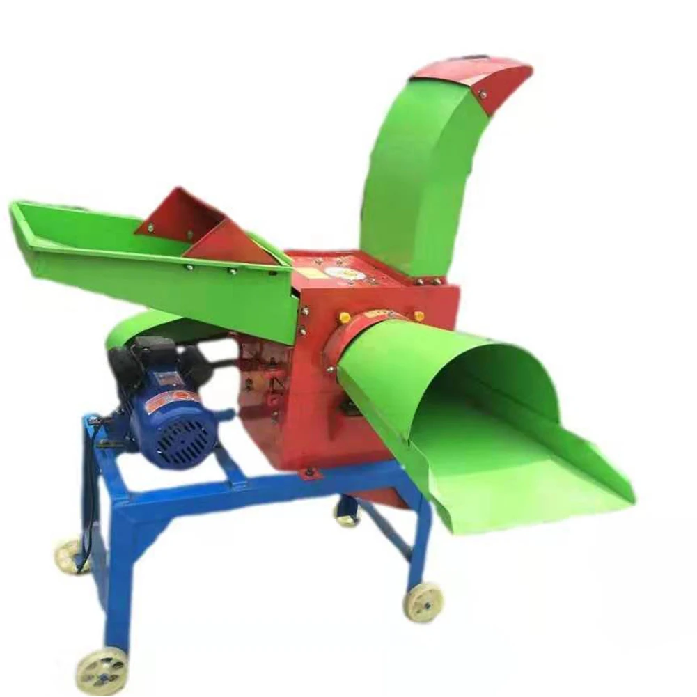 Straw Silage Machine Feed, Processing Machines Paddy Straw Cutting Grass Chopper Animal Feed Chaff Cutter Crusher Machine/