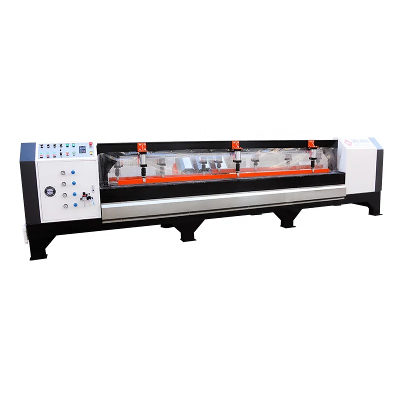 Hoyun stone chamfering machine large format tile slab joint45 mitre chamfer machine cutting and grinding stone machine