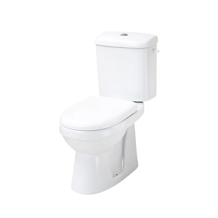 Ceramic Good Price Bathroom White Color Two Piece Toilet Europe Hot Sell WC Wash Down Water Closet Toilet