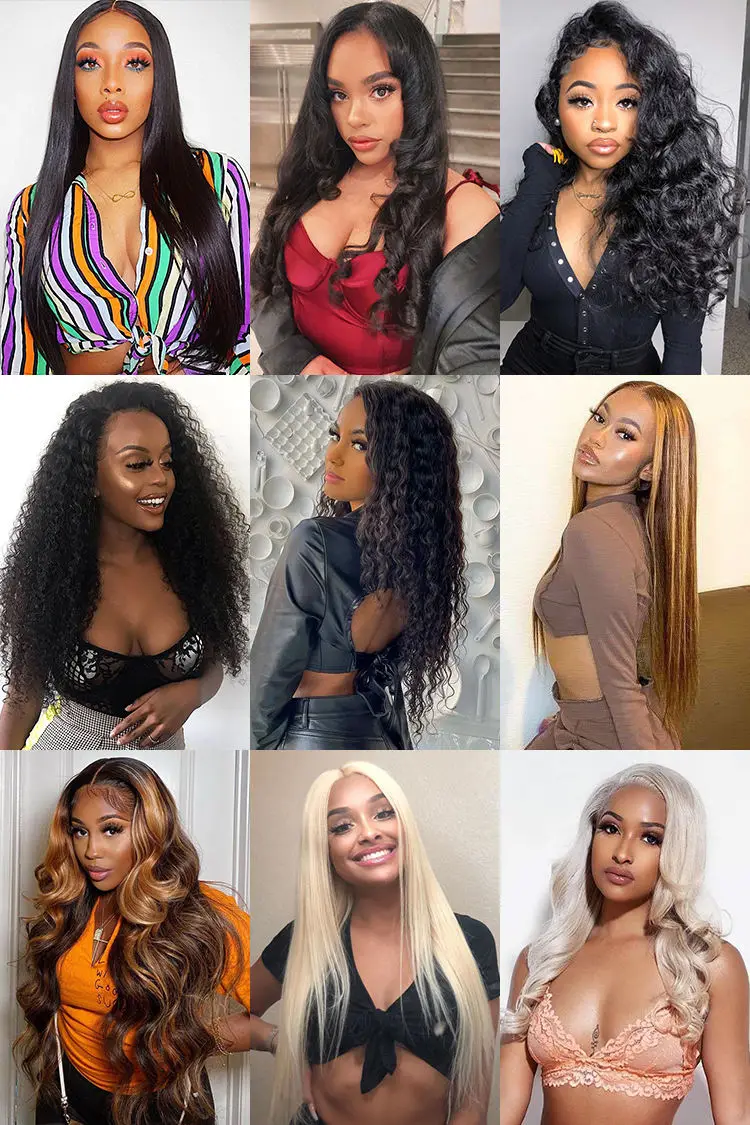 13x6 hd human hair lace front wig,preplucked human hair and bleach knots, raw hair wigs hd lace frontal wigs for small heads