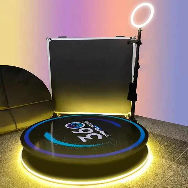 New Adjustable Photo Booth 360 Video Booth Supplier Manufacturer Rotating  Automatic 2024 Manual Video Booth