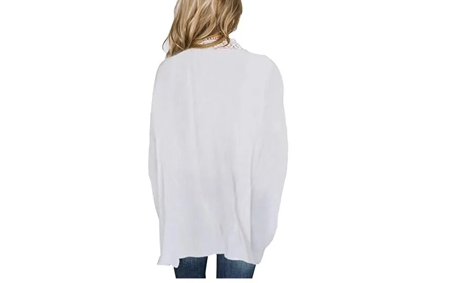 
Popular spring and summer solid color lace and sun protection blouse beach clothes 