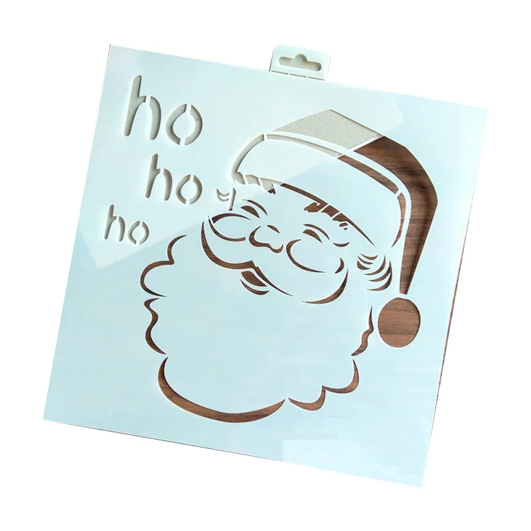 
PVC Template Stencil, Christmas Stencil Letters Painting on Recycled Plastic Stencil for Kids Deco 
