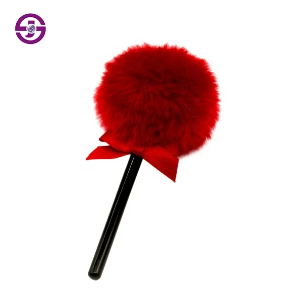 High Quality Body Highlighter Makeup Puffs Long Handle Plush Self Tanner Powder Sponge Applicator Tanning Beauty