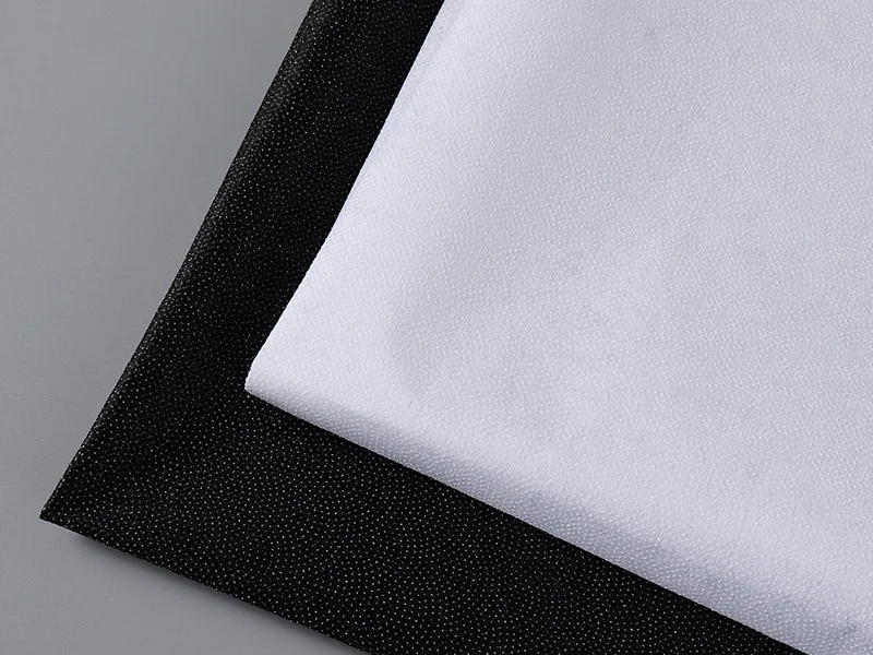 100% Polyester Black Nonwoven Fusible Batting Needle Punch Wadding Bag Lining PE Fabric 100cm Roll for Quilt Fusing Interfacing