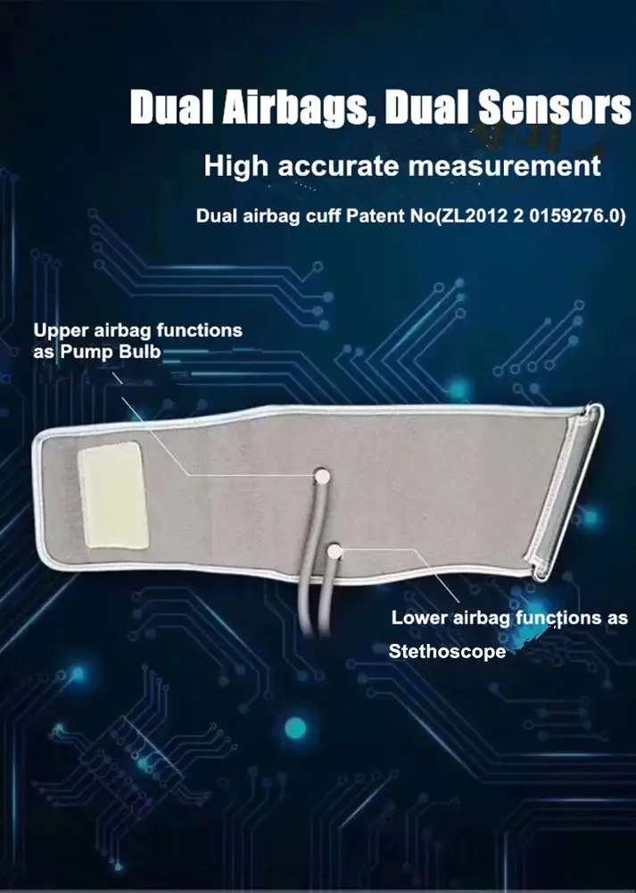 
Professional ISO CE Approved Tensiometer Talking BP Electronic A Digital Blood Pressure Monitor 