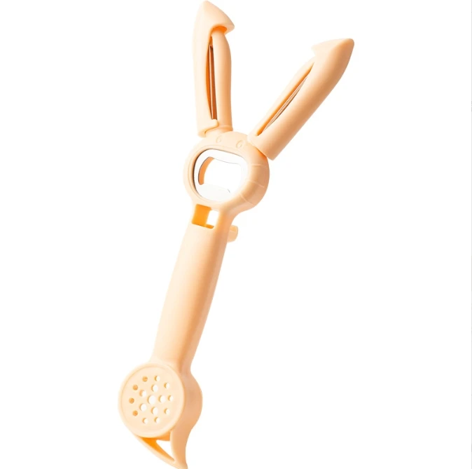 Hot Sales Multifunction Cartoon Rabbit Kitchen Tool Stainless Metal Bottle Opener for  Beverages Jars for Home Use