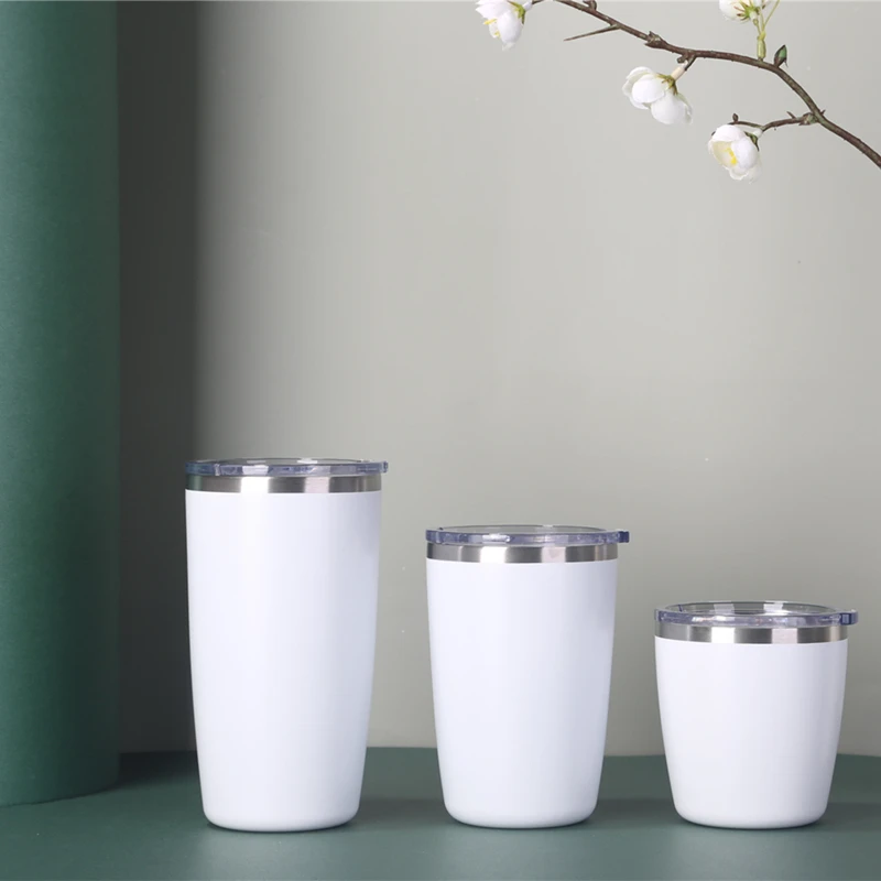 Custom Stainless Steel Double Wall Reusable Coffee Tumbler Cups Wholesale with Lid