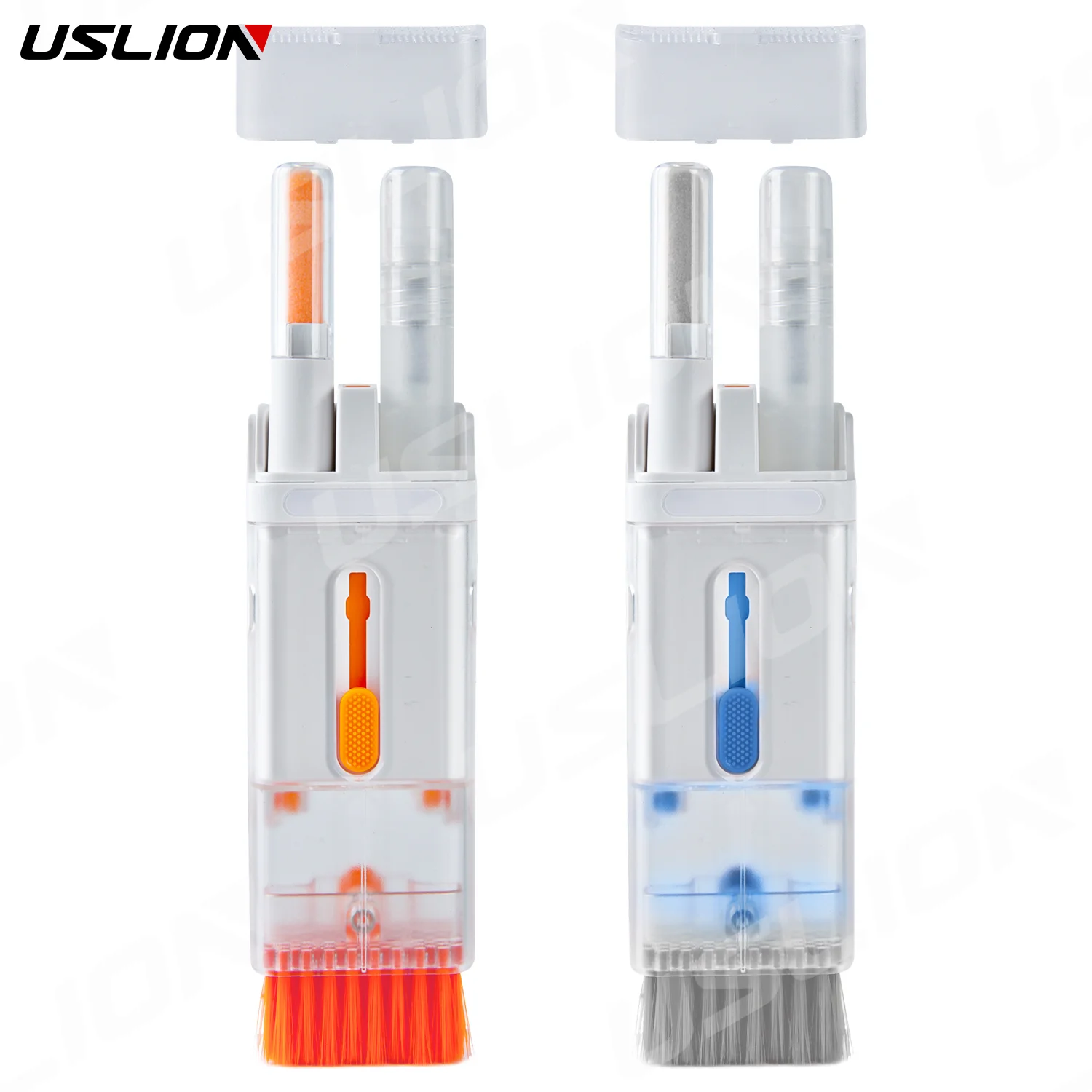 USLION 8-in-1 Multi-Functional Earphone Headphone Phone Cleaner Tools Portable Keyboard Cleaner Cleaning Pen Kit With Soft Brush