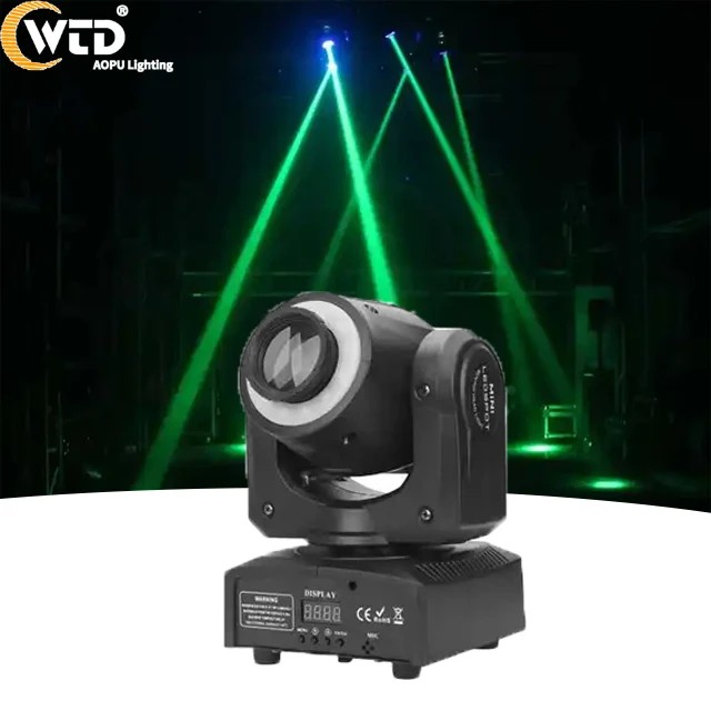 AOPU Dmx Rgbw 4in1mini светодиодная движущаяся головка профессиональная 30 Вт для диско-ди-Джея сценический свадебный бар