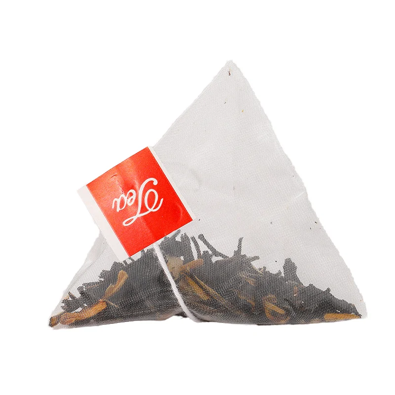 Lychee Black Tea 3g-Loose triangle bag tea health tea, nylon mesh cloth, tightly sealed