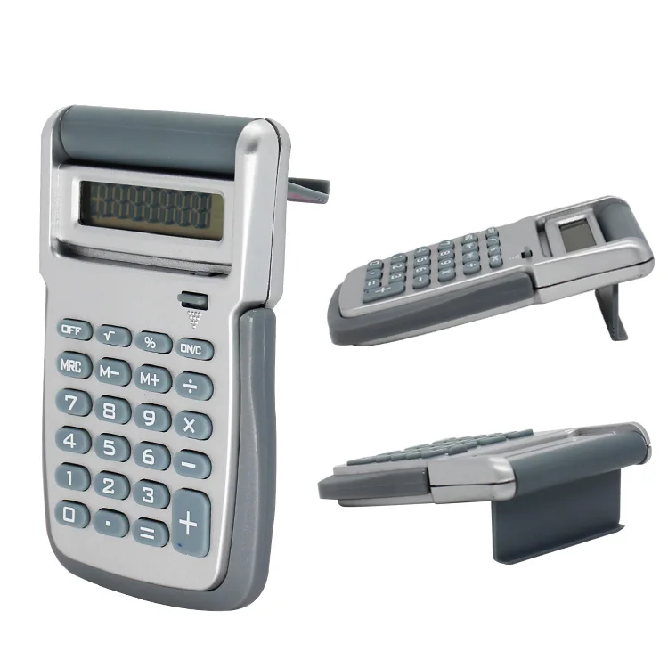 Mini Electronic Promotional Gift Cheap Auto Flip Cover 8 Digit Calculator