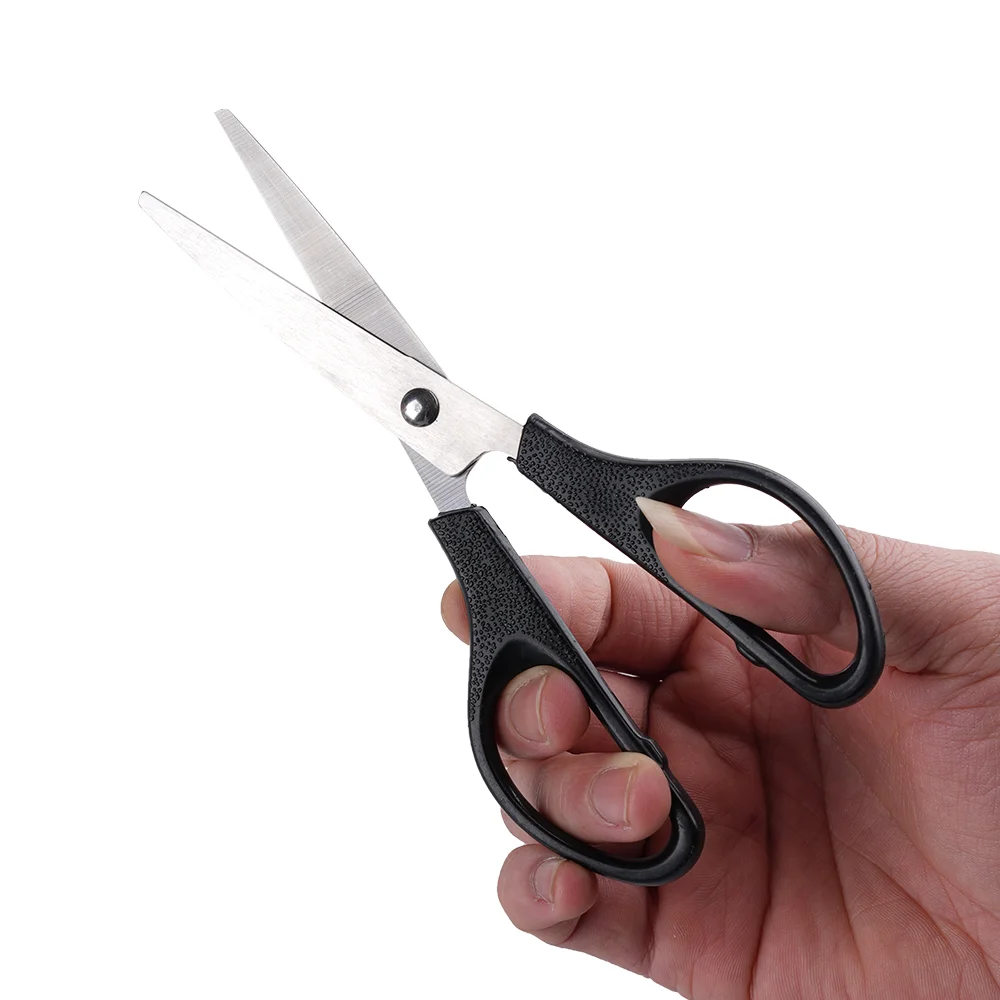 Multicolor student stationery scissors granular non-slip handle stainless steel office scissors  study office paper cutting tool