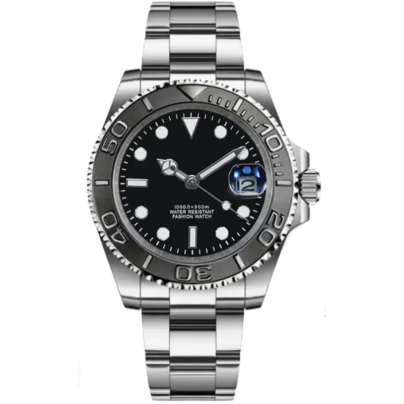 Классический календарь из нержавеющей стали, светящийся механизм Miyota, мужские деловые механические часы