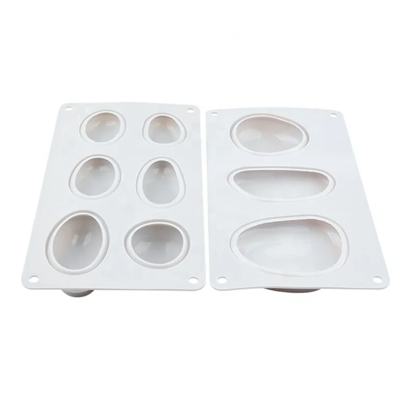 New Round Stone Shape Silicone Cake Mold Plaster Concrete Dessert Mousse Baking Form Mold DIY Soap Moulds Cake Decorating Tool