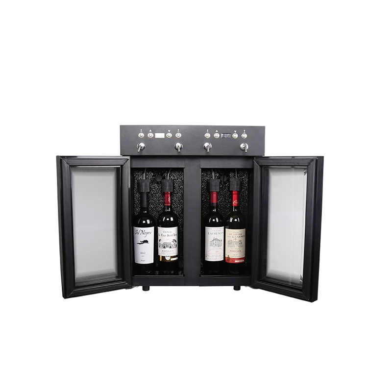 Goog quality 4 bottle freestanding wine dispenser commercial multifunctional red wine cooler refrigerator  wine cellar
