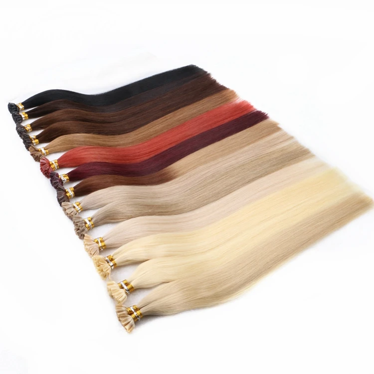 Dark Color U Tip Curly Hair Extention Cuticle Virgin Remy Fusion Extensions Human Hair With Black Women