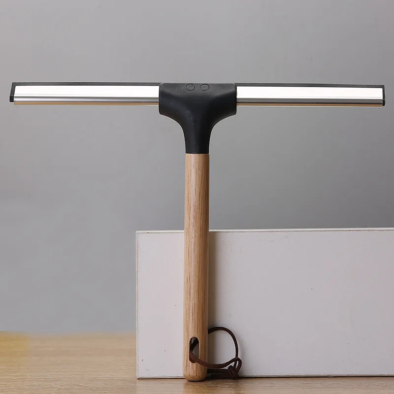 10 Inch/12inch/14inch All-Purpose Shower Wood Window Squeegee for Shower Doors Bathroom Window and Car Glass Cleaning Brush