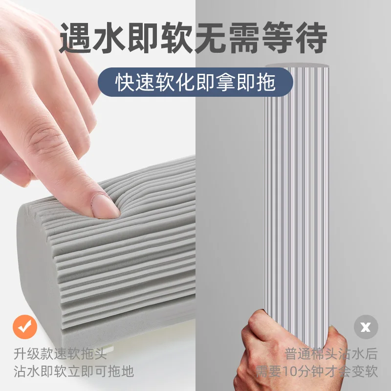 Самоочищающаяся Швабра PVA с щеткой и одним ведром, 2 в 1, швабра PVA для сухой и чистой уборки