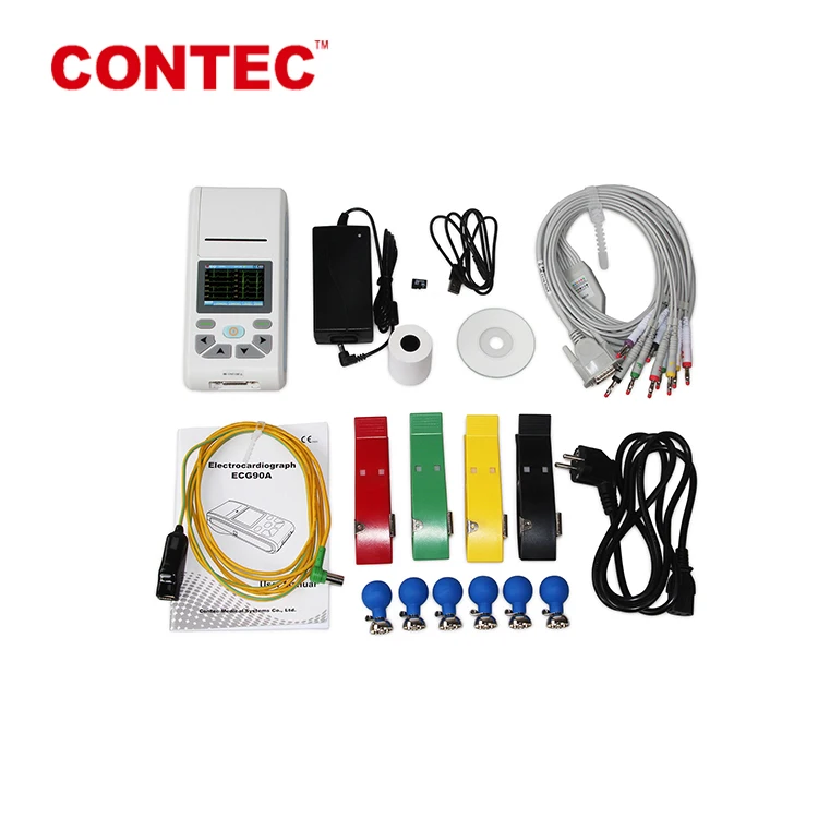 CONTEC ECG90A  24 Hours monitor digital handheld portable 12 lead Holter ECG machine