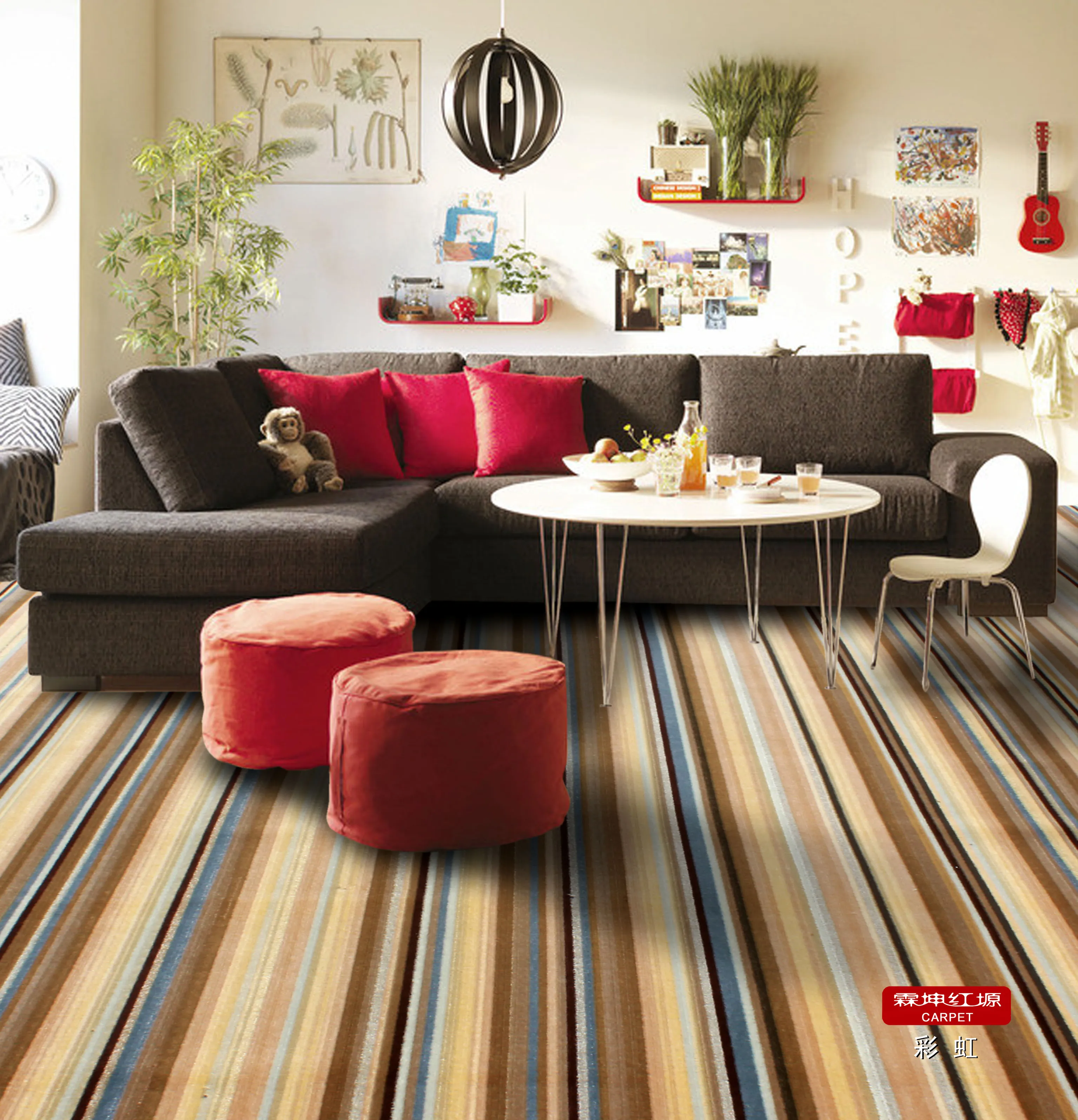 High Quality Luxury Hotel Axminster Floor Carpet Wall-to-Wall Corridor Banquet Tufted Loop Pile Wool Carpet Tile