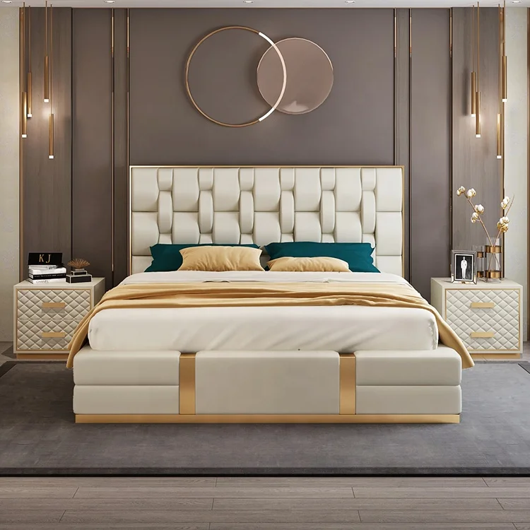 MEIJIA solid wood king size tall luxury platform round price paramount bed