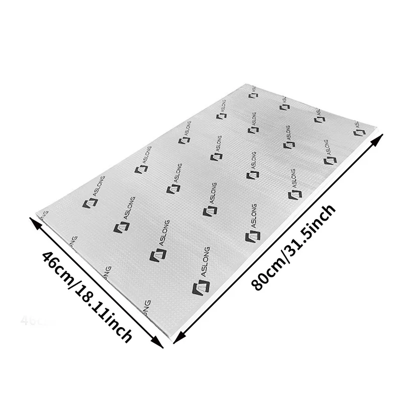 Aslong Car Sound Deadener Butyl Rubber Damping Mat Butyl Rubber Shock Absorption Pad Butyl Rubber Shock Absorption Pad