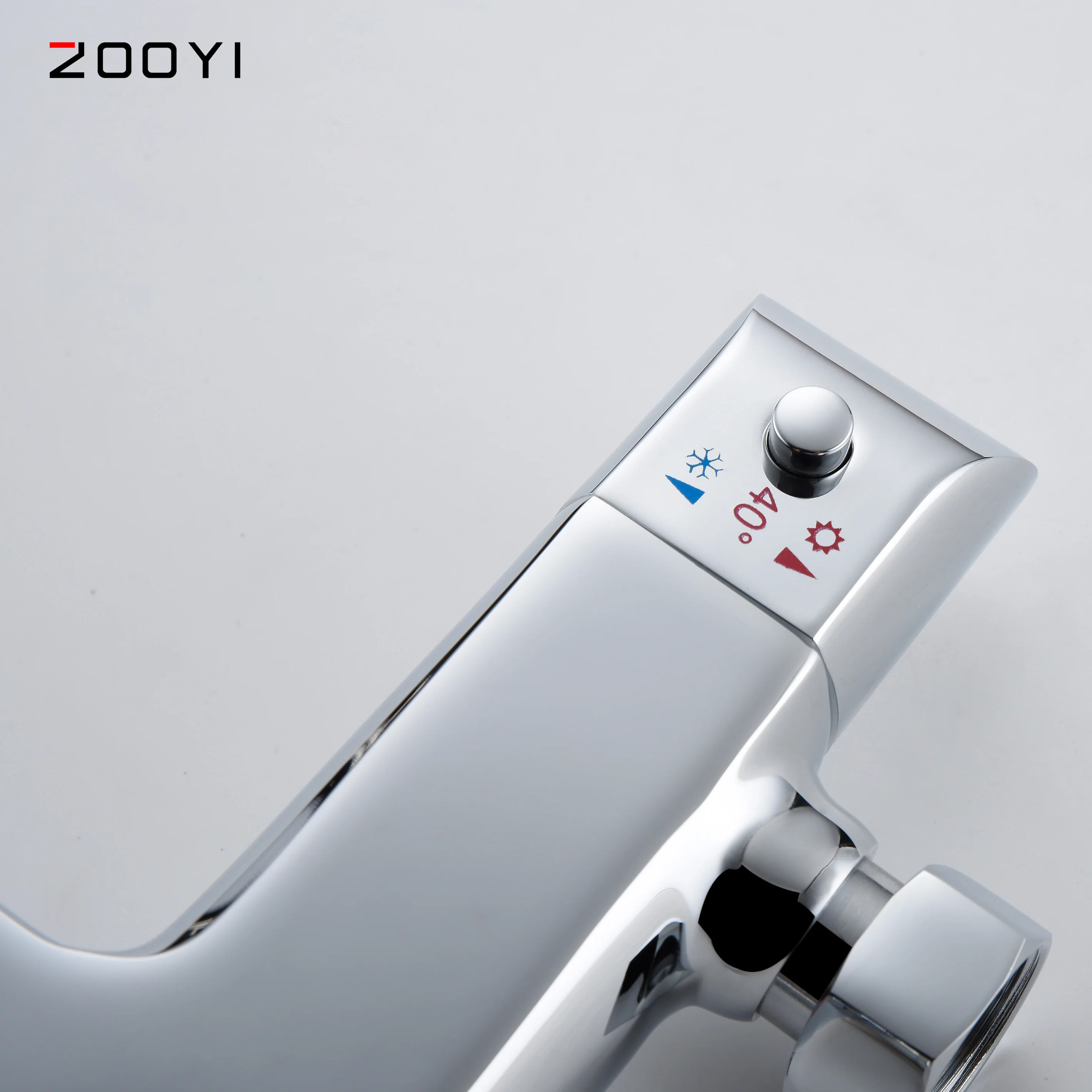 ZOOYI производитель ABS насадка для душа настенное крепление Латунь Три функции ванной термостатический смеситель набор