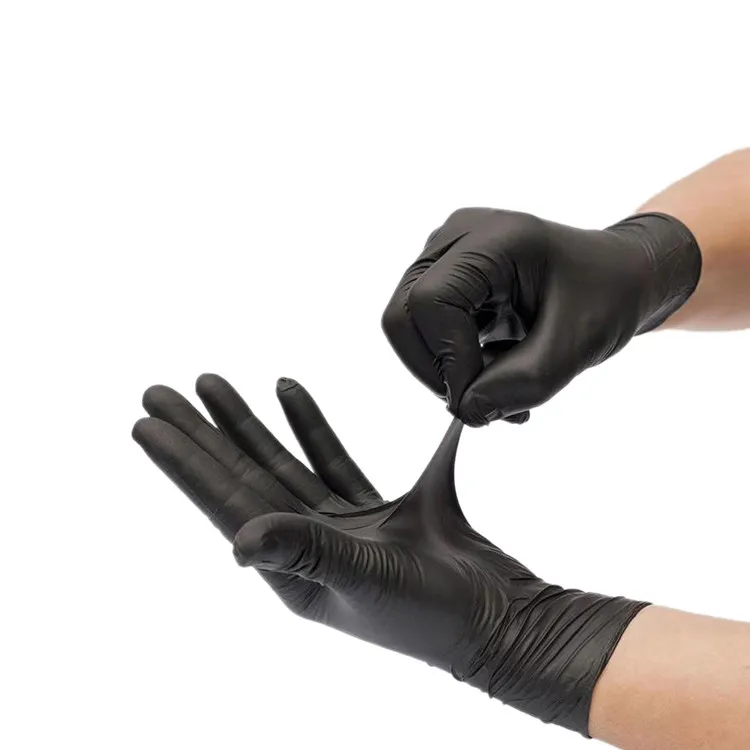 Racing Cleaning Gloves Food Industry Oil Resistant Pure Rubber Latex Labor Protection Blend Mixed Nitrile Household Gloves black