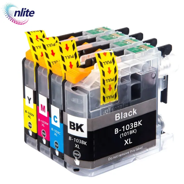 Premium Color Compatible Lc 101 103 Lc101 Lc103 Inkjet Ink Cartridge For Mfc-j650dw Mfc-j870dw Mfc-j497dw Printer