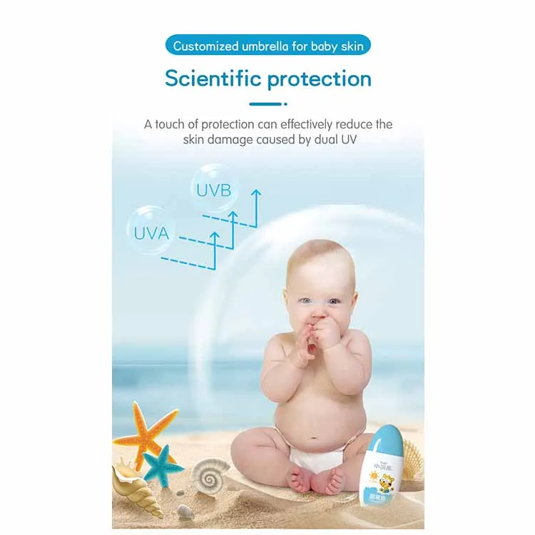 
OEM ODM sun cream genuine newborn baby sunscreen lotion cream spf 18 for baby skin 