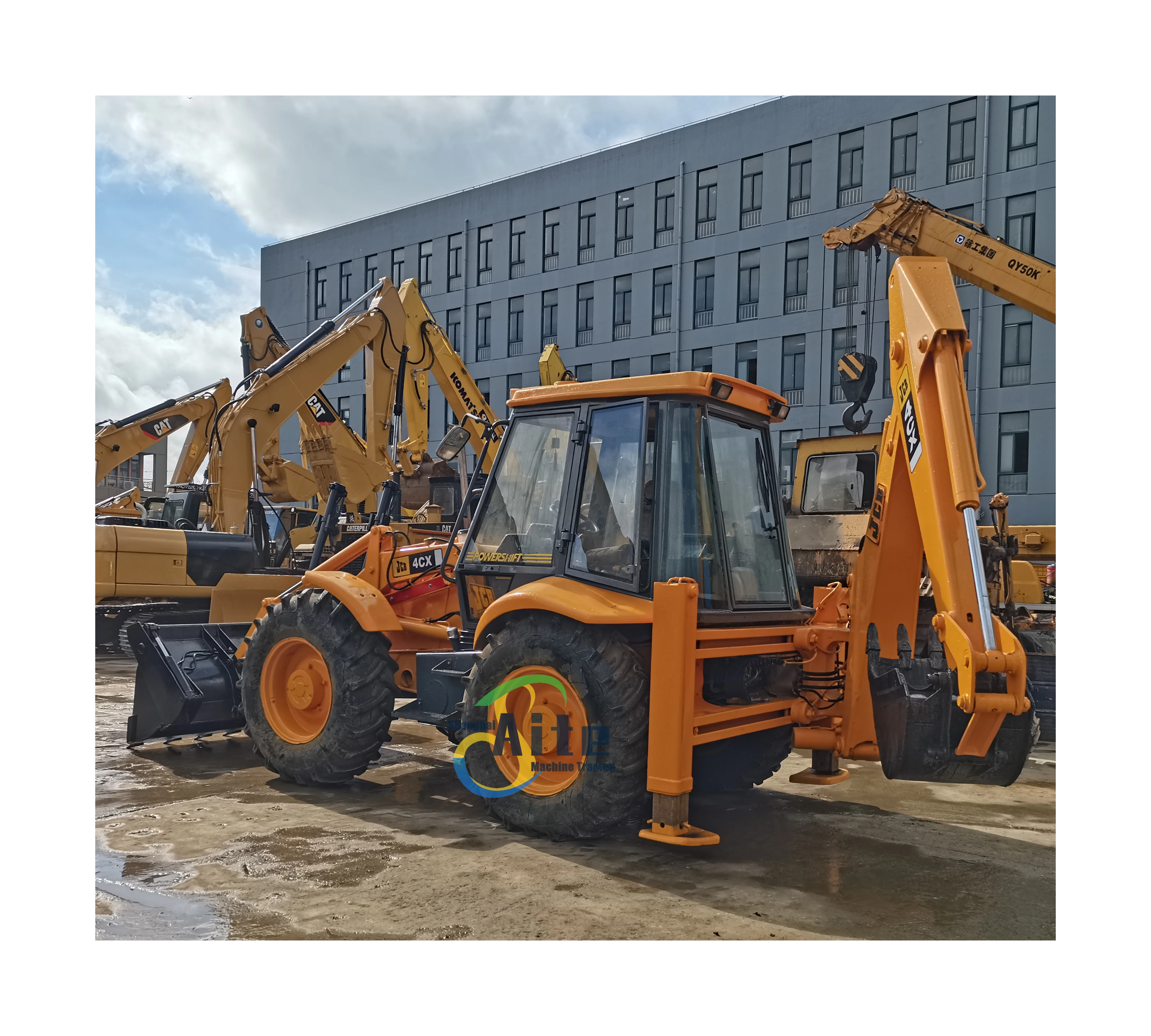 used JCB 4CX  4x4  backhoe loader original JCB 4CX 3CX digging excavator  wheel loader on sell