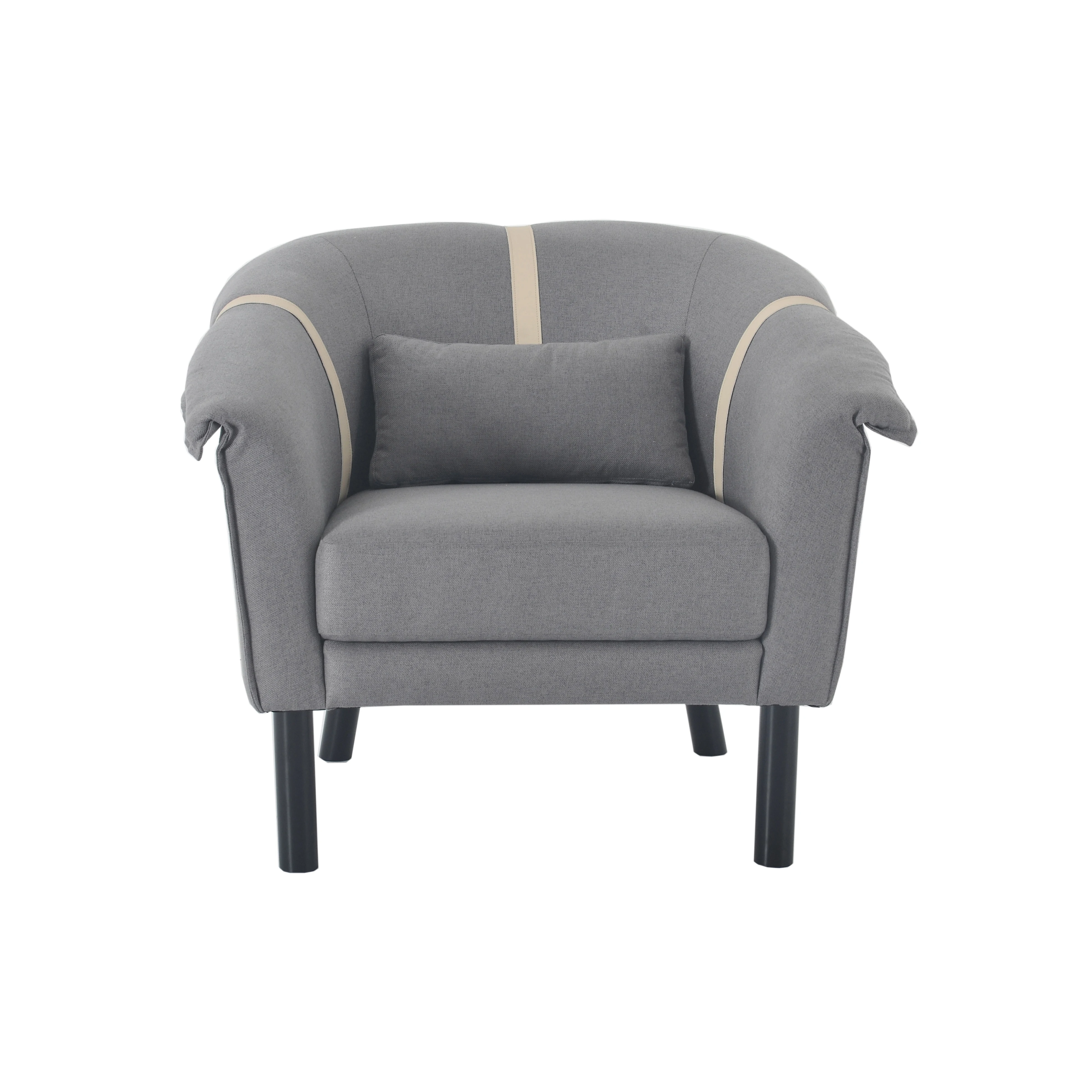 Nisco modern design memory foam sofa chair accent armchair for living room bedroom fabric single leisure sofa