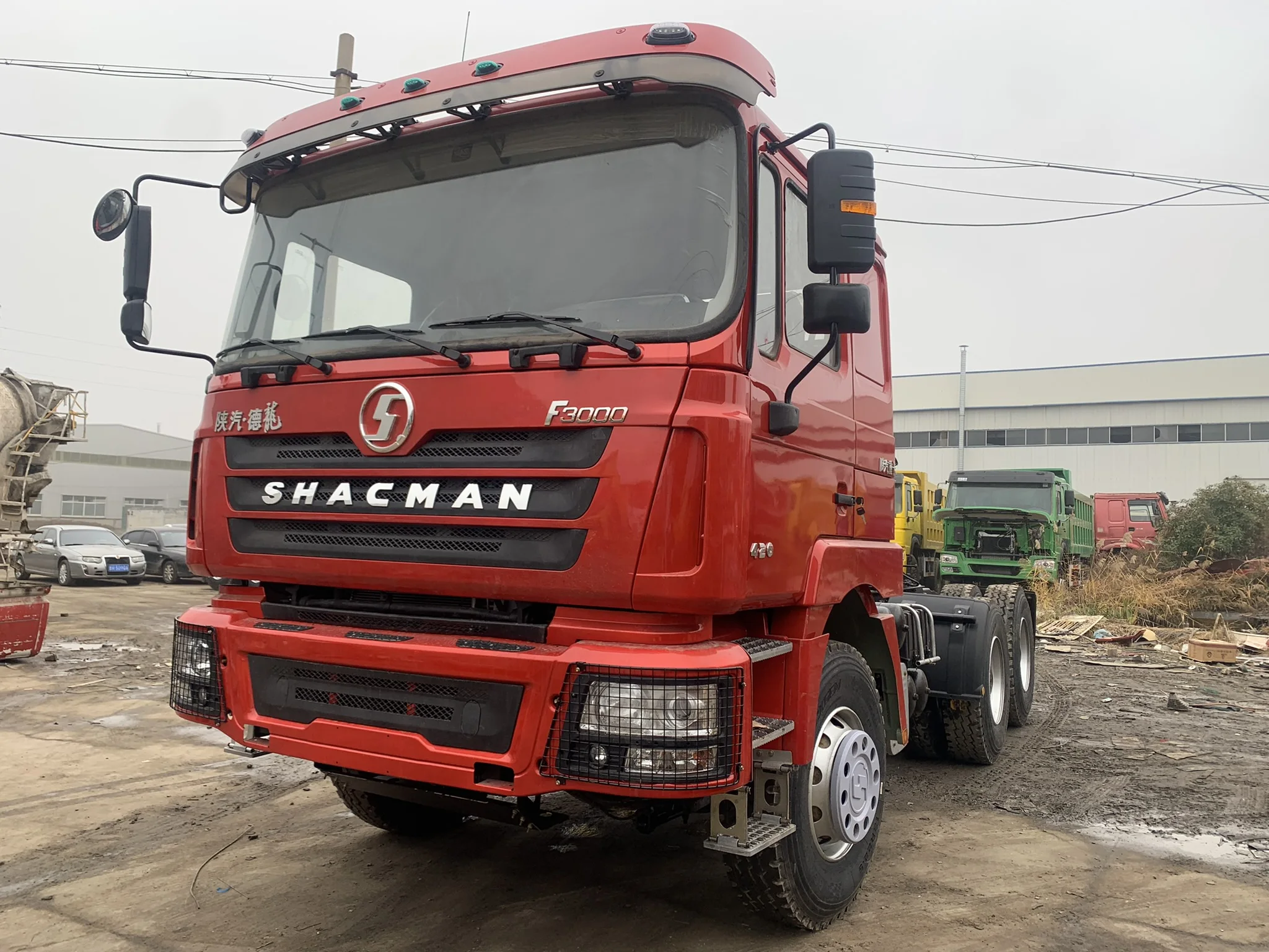 Used Low Price Shacman F3000 Trailer Head 30 Ton 10 Tyres 420HP Used Tractor Head Truck