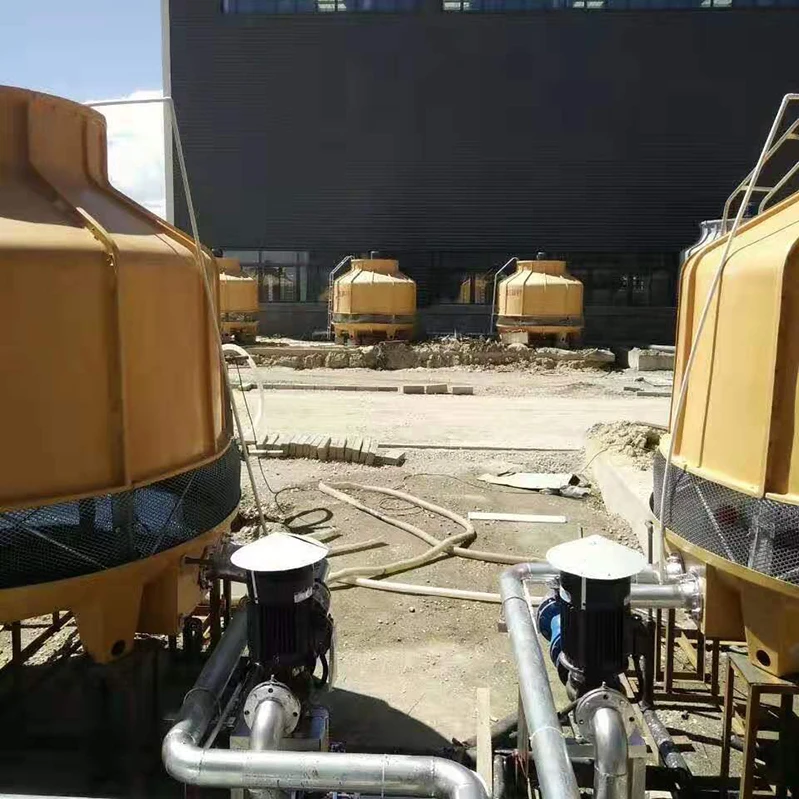 100ton High Temperature Round Counter Flow Small Water Cooling Tower Infill For Chiller