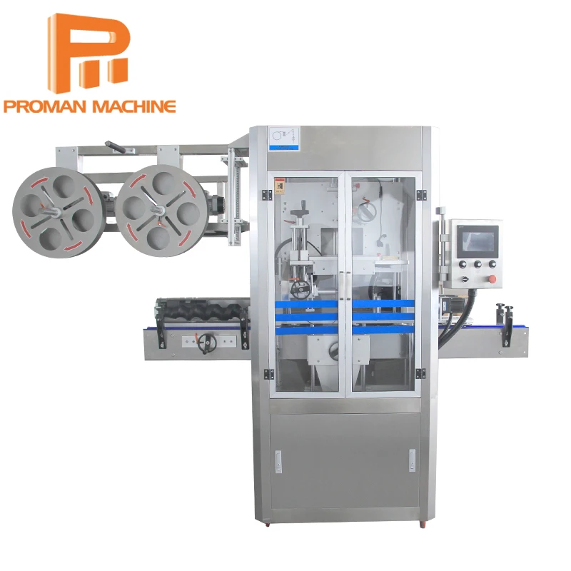 Full Automatic PET Bottle PVC Label Sleeve Shrink Labeling Machine with Steam Tunnel