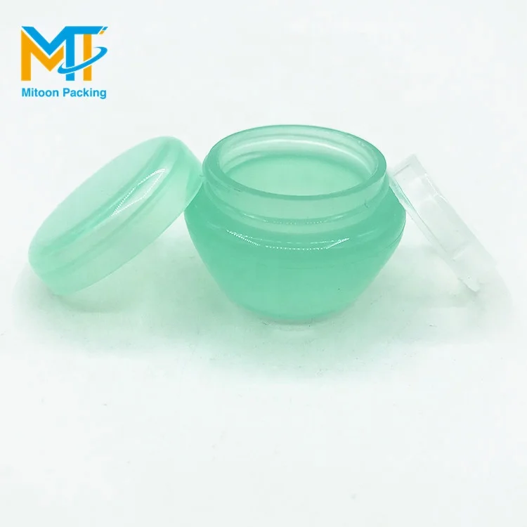 Wholesale Colorful Mushroom shape plastic cream jar 5g small cosmetic packaging jar