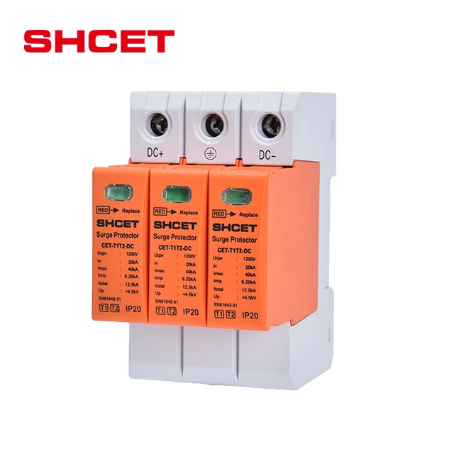 New type 1 2 surge protection protector protective device for solar 600V 800V 1000V 1200V 60ka 40 ka dc spd